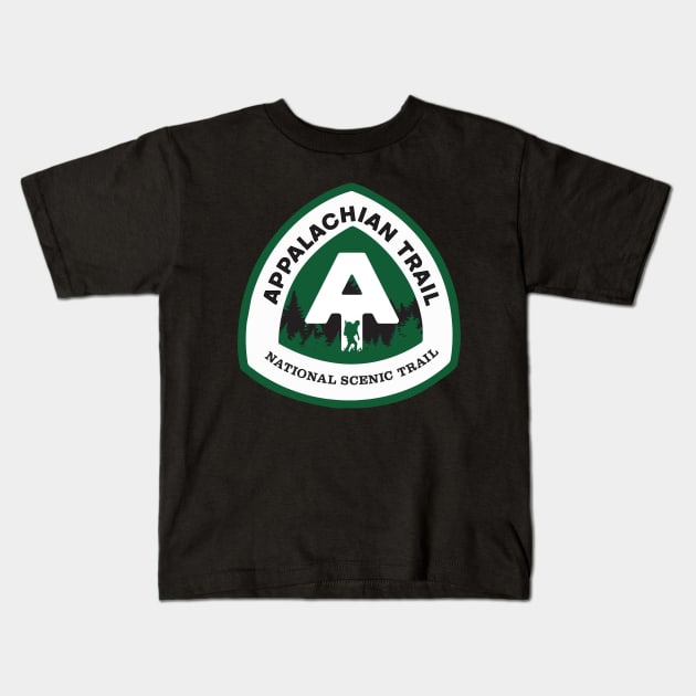 Appalachian Trail Souvenirs Kids T-Shirt by ICONZ80